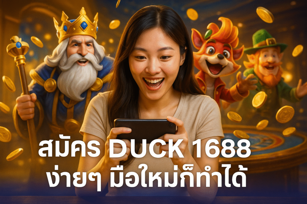 สมัคร DUCK 1688 ง่ายๆ มือใหม่ก็ทำได้