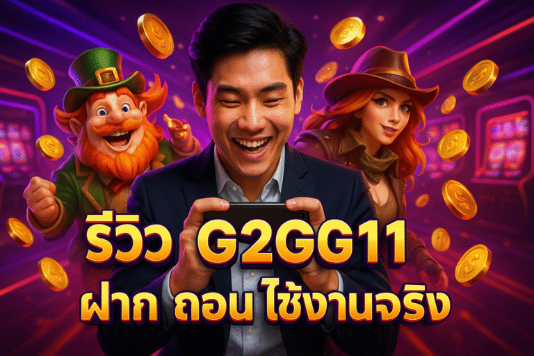 รีวิว G2G11 – ฝาก ถอน ใช้งานจริง
